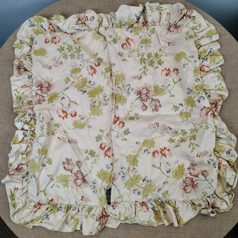 Vintage Ralph Lauren Delilah King Bedding 5pc Sheet Shams Floral Cottagecore